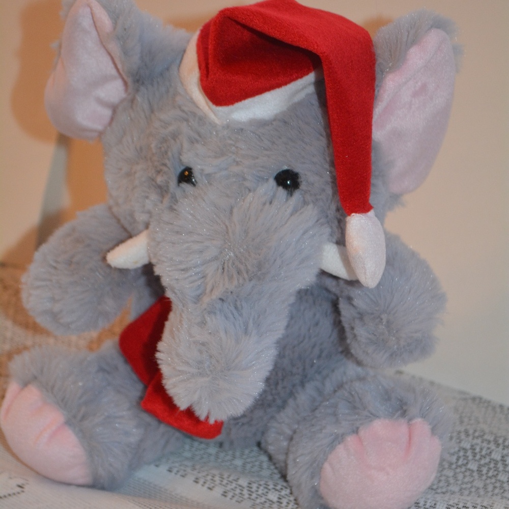 Dan Dee Christmas Plush Elephant Stuffed Animal